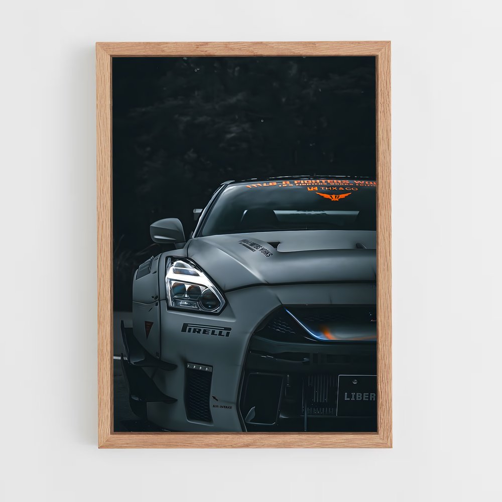 Poster Gt-r r magnifique – affiche Nissan (vue 4)